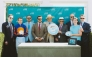 Visit Qatar officials with winners during trophy presenting ceremony.