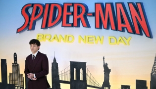 British actor Tom Holland poses on the red carpet upon arrival to attend the UK premiere for 'Spider-Man: Brand New Day UK' at the Odeon Luxe Leicester Square in central London on July 29, 2026. (Photo by JUSTIN TALLIS / AFP)
