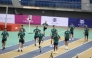 The referees take part in the fitness tests.