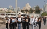 Family members march while carrying the portraits of the victims of 2020 Beirut port blast near the blast's ground zero on the sixth anniversary of the explosion, in Beirut on August 4, 2026. Photo by Anwar AMRO / AFP