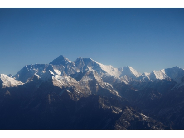 Mount Everest and other peaks of the Himalayan range seen in Kathmandu, Nepal. Reuters file photo.
