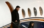 Argentine football star Lionel Messi (L) and his wife Antonela Roccuzzo arrive at the Islas Malvinas International Airport after the death of his father Jorge Messi in Rosario, Santa Fe province, Argentina on August 8, 2026. Photo by LUIS ROBAYO / AFP