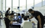 Participants during a training session. 