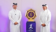 Al Waha for Cars Vice-President Zaid Al Qatami (left) with QSL Sales, Marketing and Communication Executive Director Hassan Rabiah Al Kuwari during the sponsorships signing ceremony.