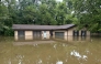 This handout photo distributed by the Indianapolis Fire Department shows flooding in northern Indianapolis, Indiana, on August 15, 2026. Photo by Handout / Indianapolis Fire Department / AFP) / 