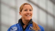 (FILES) French ESA astronaut Sophie Adenot addresses a press conference and plants a tree at the European Space Agency (ESA) in Cologne, western Germany on January 5, 2026.  (Photo by Pau BARRENA / AFP)