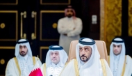 President of the National Cyber Security Agency Eng. Abdulrahman bin Ali Al Farahid Al Malki during the meeting with members of the Qatari delegation.

