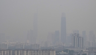 Haze shrouds the Kuala Lumpur skyline as seen from Ampang, in Malaysia's Selangor state, on September 3, 2026. Photo by Mohd Rasfan / AFP