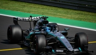 Mercedes' British driver George Russell drives during the third practice session of the Italian Formula One Grand Prix at the Autodromo Nazionale Monza circuit in Monza, northern Italy on September 5, 2026. (Photo by Andrej ISAKOVIC / AFP)