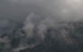 A helicopter takes off from a temporary relief camp in the aftermath of flash floods at Trishuli Bazar, Nepal's Nuwakot district, on September 6, 2026. (Photo by Prakash MATHEMA / AFP)
 