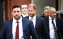 Britain's Prince Harry, Duke of Sussex leaves the High Court, in central London, on April 8, 2025 after an hearing about a decision of the British Government to downgrade his personal security during visits in Britain. Photo by HENRY NICHOLLS / AFP