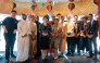 Ambassador-Designate of Thailand to Qatar H E Pensom Lertsithichai (fourth left) with other participants during the launch ceremony.