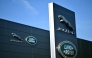 Jaguar Land Rover signage is seen on a dealership in Tonbridge, south-east of London on September 29, 2025. Photo by Ben STANSALL / AFP