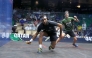 Qatar’s Abdulla Al Tamimi and New Zealand's Paul Coll in action, in this file photo.