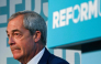 Reform UK leader Nigel Farage at a party press conference in London. File photo. AFP.