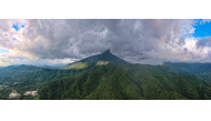 A panoramic drone photo taken on Sept. 10, 2026 shows a view of the Wuzhishan section of the Hainan Tropical Rainforest National Park in south China's Hainan Province. (Xinhua/Pu Xiaoxu)
