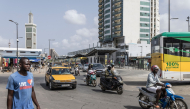 A general view of vehicles driving in downtown Dakar, on September 2, 2026. Photo by PATRICK MEINHARDT / AFP