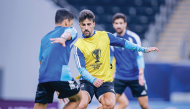 Al Shamal players during a training session ahead of their debut match at the AFC Champions League.