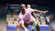 Egypt's Mostafa Asal in action against Switzerland’s Yannick Wilhelmi.