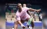 Egypt's Mostafa Asal in action against Switzerland’s Yannick Wilhelmi.