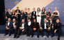 (L-R) Stephen Root, Dale Dickey, Jeff Hiller, Neil Casey, Kate O'Flynn, Kingston Rumi Southwick, Kevin Carroll, Matthew Rhys, Katie Dippold, Hiro Murai, and crew, winners of the Outstanding Comedy Series Award for 