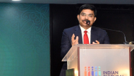 Ambassador of India H E Dr. K Srikar Reddy speaking at the event.
