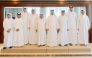 Minister of Public Health H E Mansoor bin Ebrahim Al Mahmoud  and Qatar Businessmen Association  Chairman H E Sheikh Faisal bin Qassim Al Thani with other officials. 