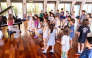 Children during a choir workshop.