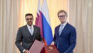 President of GTA Khalifa bin Jassim Al Jaham Al-Kuwari with Commissioner of Federal Tax Service Daniil Egorov.