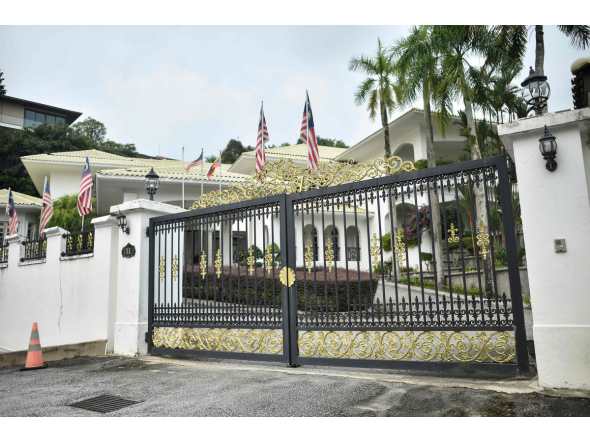 A general view shows the home of Malaysia's former prime minister Najib Razak in Kuala Lumpur on September 19, 2026. (Photo by Arif Kartono / AFP)