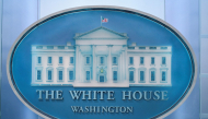 The White House logo is seen in the James S. Brady Press Briefing Room at the White House in Washington, DC, on September 19, 2026.
 Photo by OLIVER CONTRERAS / AFP