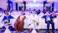 President of ACTA H E Hamad bin Nasser Al Misnad with other officials during the conference.