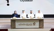 MoEHE Assistant Undersecretary for Private Education Affairs Omar Abdulaziz Al-Naama (second left) with other officials during the event.
