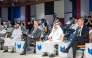 UDST President Dr. Salem Al-Naemi (second right) and other officials at the event.