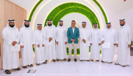 Directors of administrative units of Awqaf with Al Jazeera journalist during the training course.