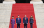 Chinese President Xi Jinping and his wife Peng Liyuan visit the U.S. National Archives, accompanied by U.S. President Donald Trump and his wife Melania Trump, after their tea chat in Washington, D.C., the United States, Sept. 25, 2026. (Xinhua/Li Xiang)