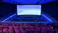 Interior view of the single-screen Mukunda Theatre in Bengaluru. (Photo by Idrees Mohammed / AFP)