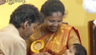 Screen grab of a video shared by Press Trust of India 