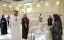 Minister of Commerce and Industry H E Sheikh Faisal bin Thani bin Faisal Al-Thani at DJWE yesterday.