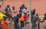 A screengrab from a video showing the stadium brawl in Kenya. Photo source: Social media