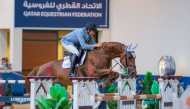 Khalid Abdulaziz Al-Eid in action during the Diamond Tour in the opening round last Sunday.