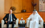 Minister of Communications and Information Technology H E Mohammed bin Ali Al Mannai meeting with Italy’s Minister of Enterprises and Made in Italy H E Adolfo Urso. 