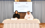QC Board Member Dr. Khalid bin Klefeekh Al Hajri, and on behalf of the Workers’ Support and Insurance Fund Executive Director Kholoud Saif Al Kubaisi during the signing of the agreement. 
