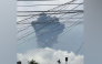 A thick plume is seen over the sky as Mount Kanlaon Volcano erupts in Negros Island, the Philippines, on Oct. 10, 2026. (National Disaster Risk Reduction and Management Council/Handout via Xinhua)