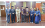 Principal of BPS, Dr. Anand R Nair, with teachers and the students who won the competition.