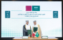 Minister of State for Energy Affairs H E Saad Sherida Al-Kaabi and Minister of Energy of Saudi Arabia H R H Prince Abdulaziz bin Salman Al Saud during the signing of agreement.