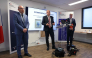 (From L) Divisional commissioner of police and head of the Interdepartmental Judicial Police Service (SIPJ) for the Alpes-Maritimes department Eric Antonetti, Marseille public prosecutor Nicolas Bessone and National Director of France's Judicial Police Christian Sainte attend a press conference on October 12, 2026, following the recovery on October 9 of two paintings by French impressionist painter Pierre-Auguste Renoir. (Photo by Thomas Samson / AFP)