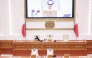 Shura Council Speaker H E Hassan bin Abdullah Al Ghanim chairing the Council's session yesterday.