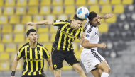 Action during the match between Qatar SC and Iraq’s Al Zawraa.