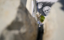 A drawing of Pope Leo XIV is laid at the statue of John Paul II outside the Gemelli University Hospital in Rome on October 16, 2026 (Photo by Alberto Pizzoli / AFP)